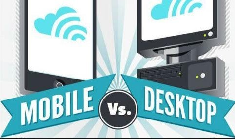 mobiele bezoekers vs desktop bezoekers