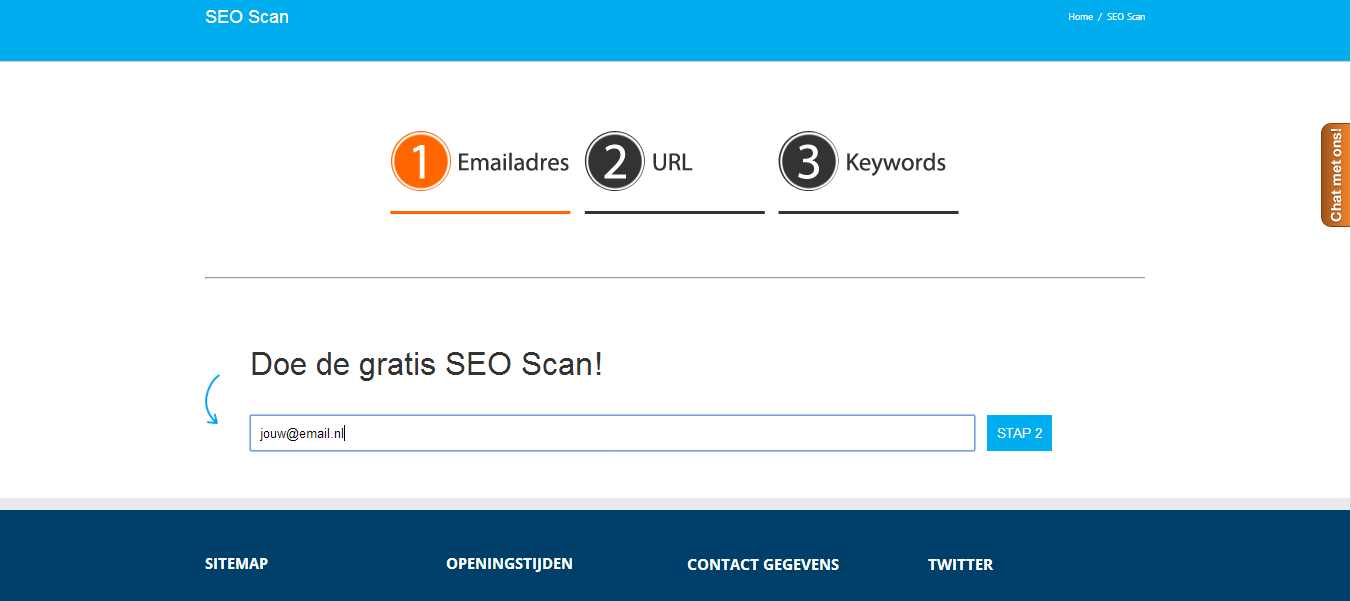 SEO scan_stap1