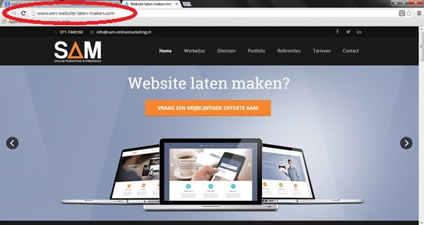Domeinnaam met of zonder streepje