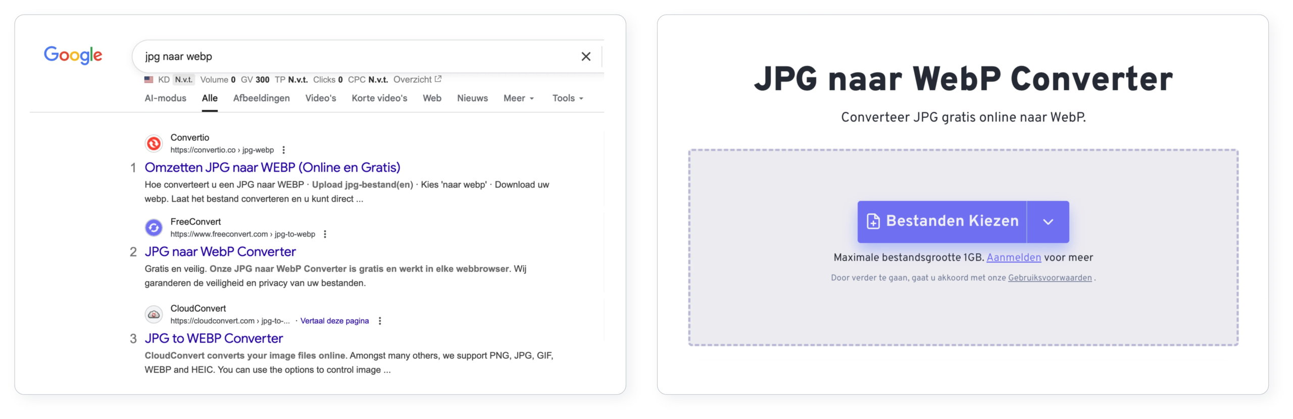 SEO voor beginners: Een simpele gids voor starters 5 Voorbeeld tool voor omzetten van bestanden