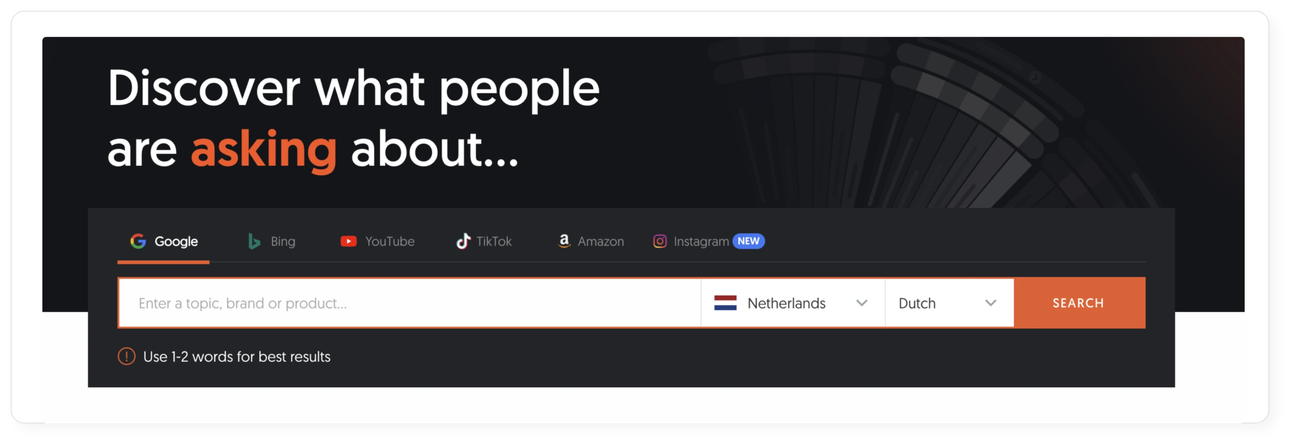 Answer the public dashboard