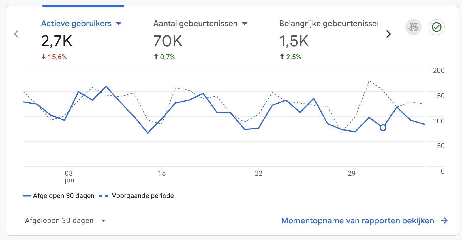 Google Analytics overzicht